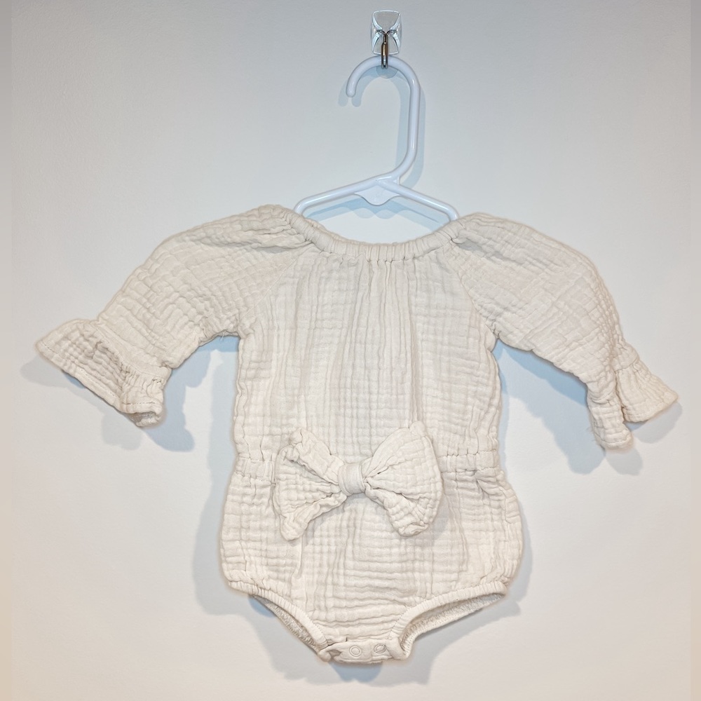 Grayson Mini Bow Gauze Romper